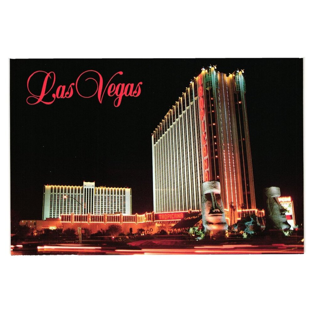 Tropicana Hotel Casino Vintage Postcard Las Vegas Nevada Vacation Gambling Hotel